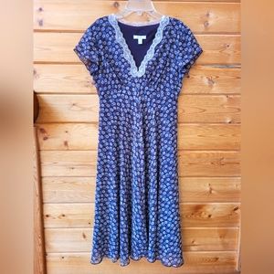 Beautiful Brown Pattern Full-length Dress